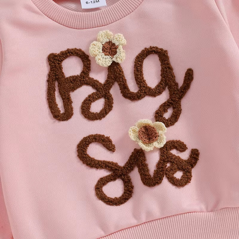 Toddler Baby Girl Matching Clothes Big Sister Sweatshirt Oversized Sweater Little Sister Fall Spring Outfits