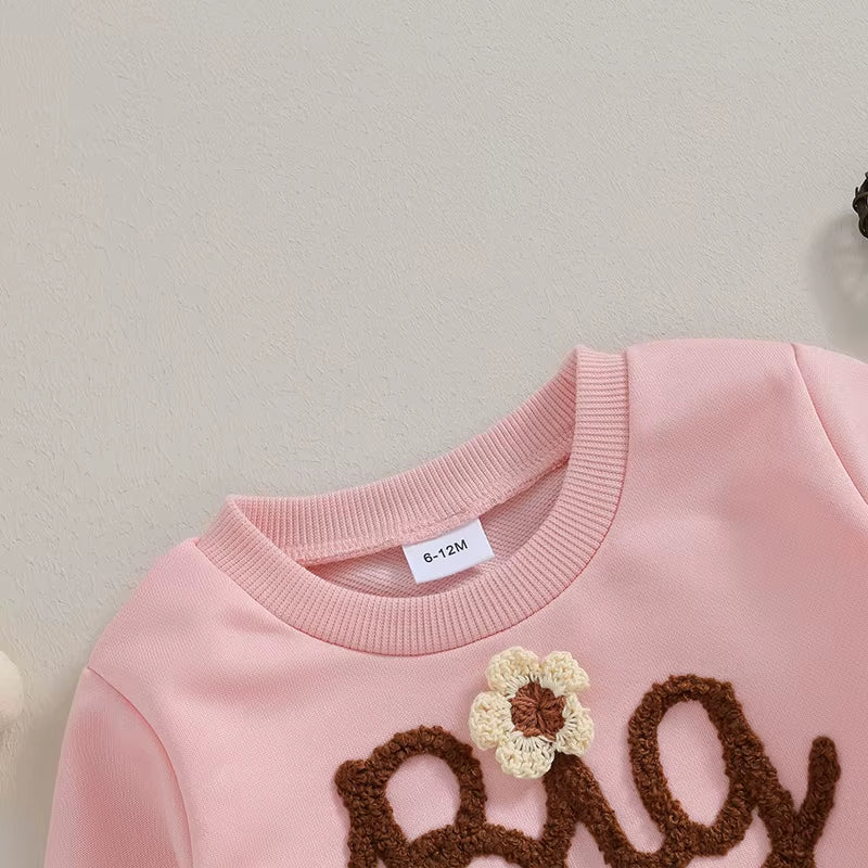 Toddler Baby Girl Matching Clothes Big Sister Sweatshirt Oversized Sweater Little Sister Fall Spring Outfits