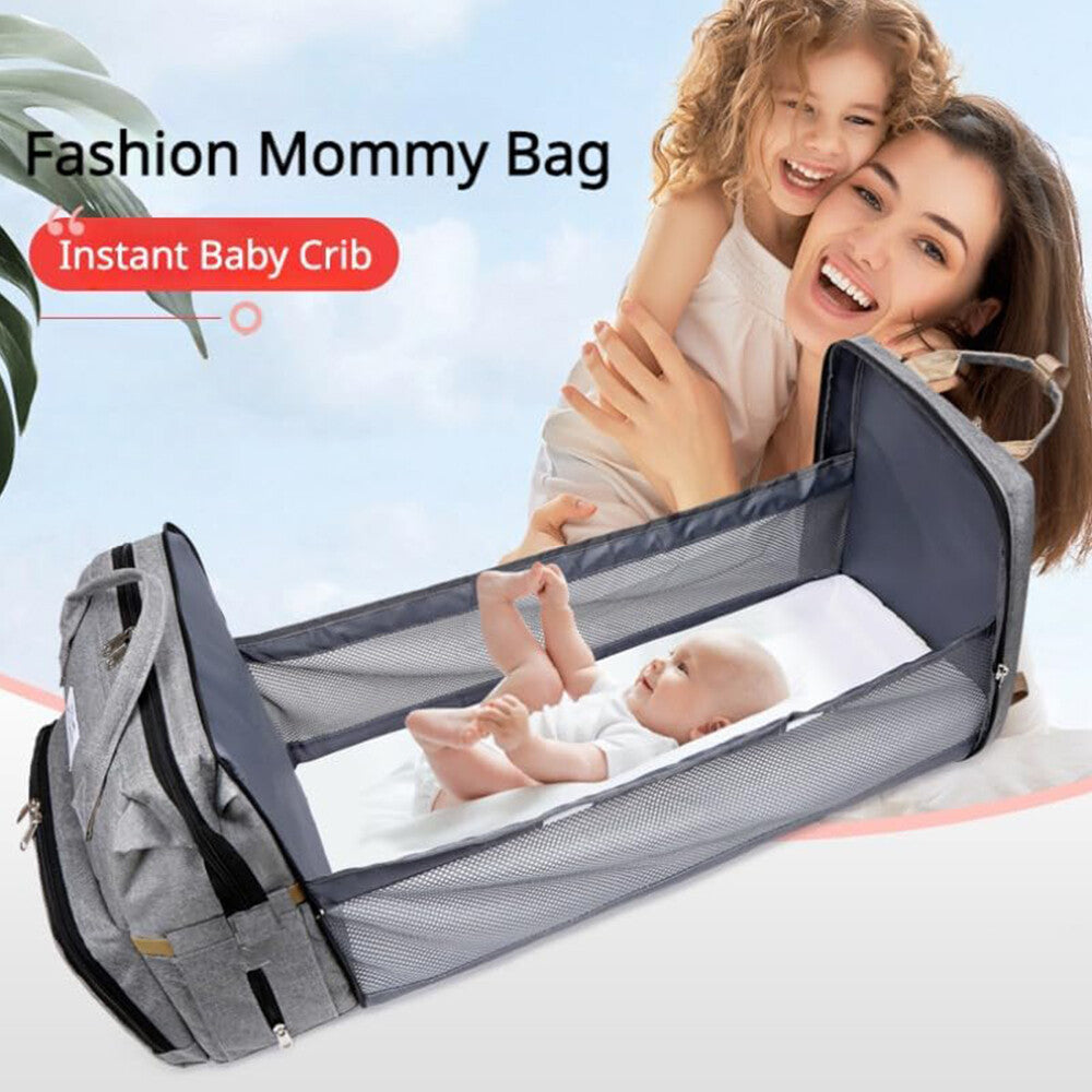 Baby Changing Bag Diaper Bag Large Nappy Backpack with Portable Changing Mat UK