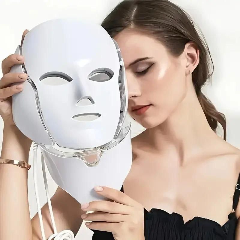 LED Photon Rejuvenation Face Mask With Neck Device