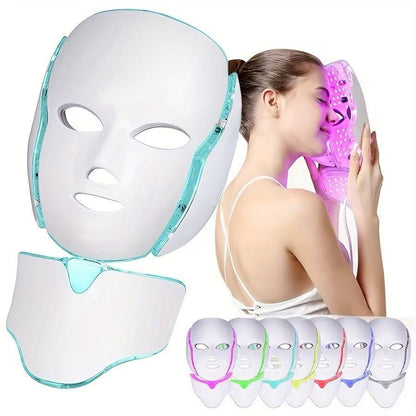 LED Photon Rejuvenation Face Mask With Neck Device