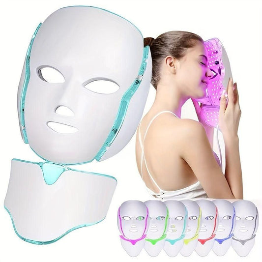 LED Photon Rejuvenation Face Mask With Neck Device