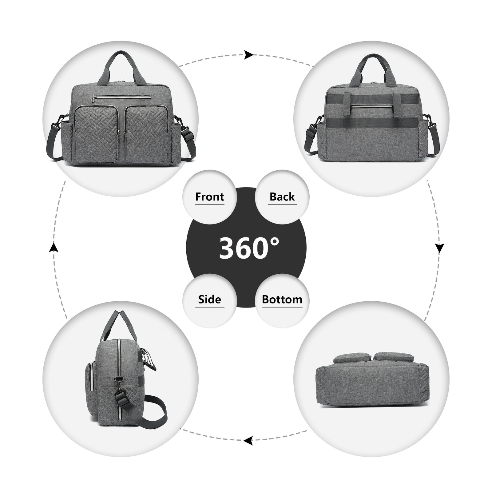 Changing Bag Set Hospital Travel Large Capacity Diaper Bag Mummy Changing Mat