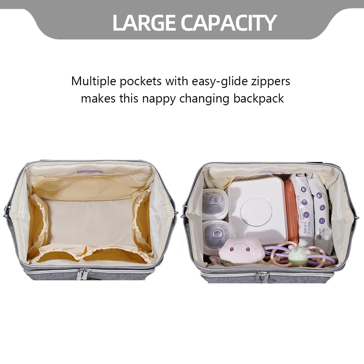 Stylish Upgrade Diaper Bag Backpack Multifunction Travel Backpack Maternity Baby Changing Bags 20L Large Capacity